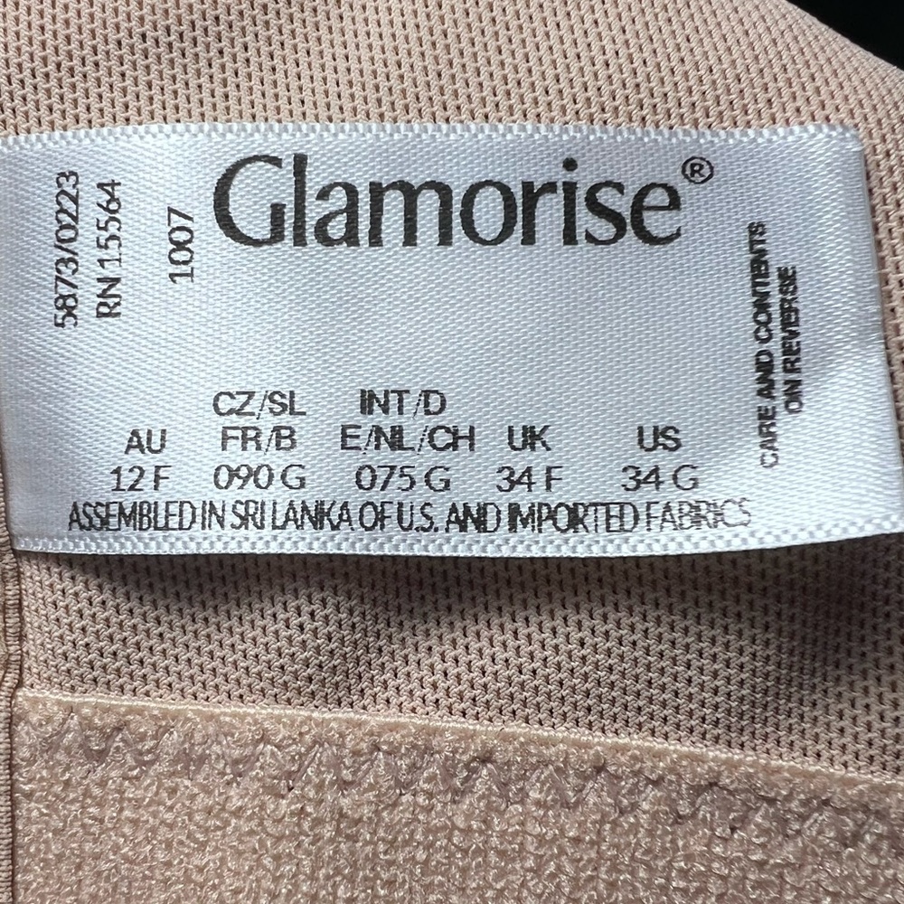 - Glamorise 34G MagicLift Firm Support Tan Seamless Bra! NEW! - Picture 10 of 16